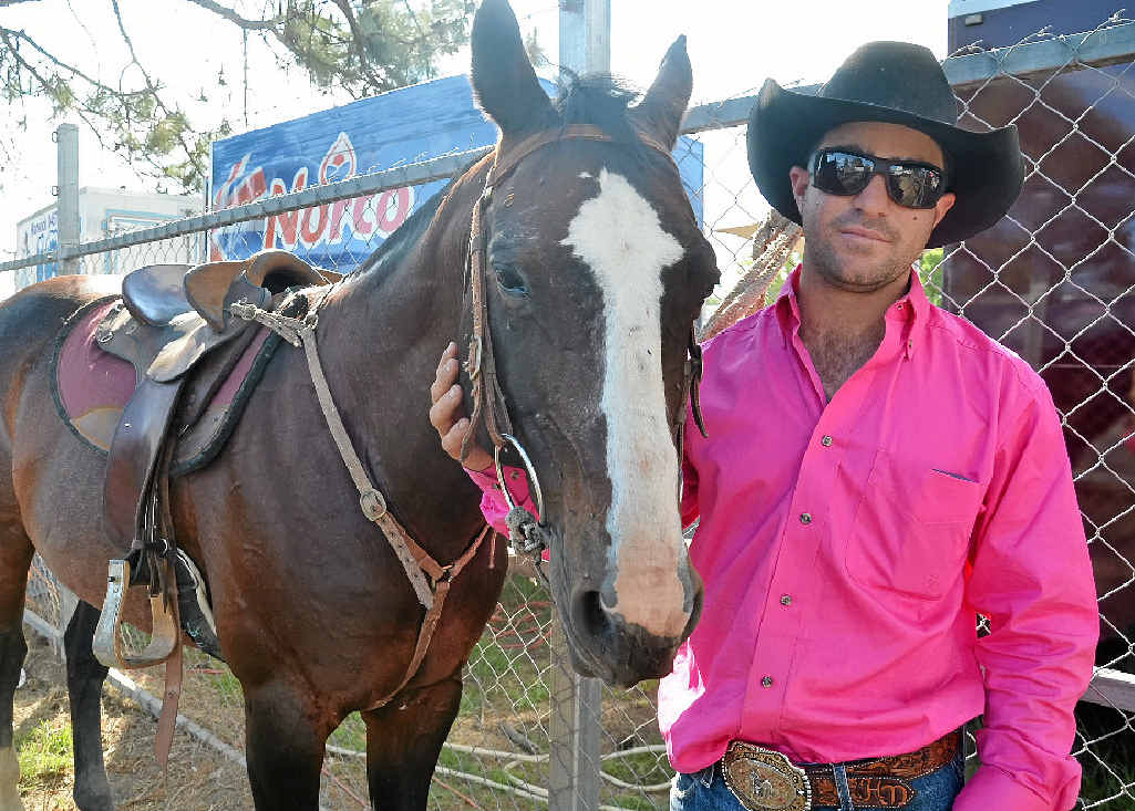 TOP PAIR: Tamworth rider Hugh Miles and Conductor won the Champions of Champions at the Warwick Rodeo.